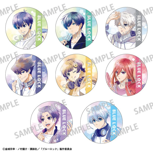 ブルーロック ホログラム ロングスクエア缶バッジ GIGO限定 蜂楽廻 グッズ-バッチ】ブルーロック ホログラムスクエア缶バッジ