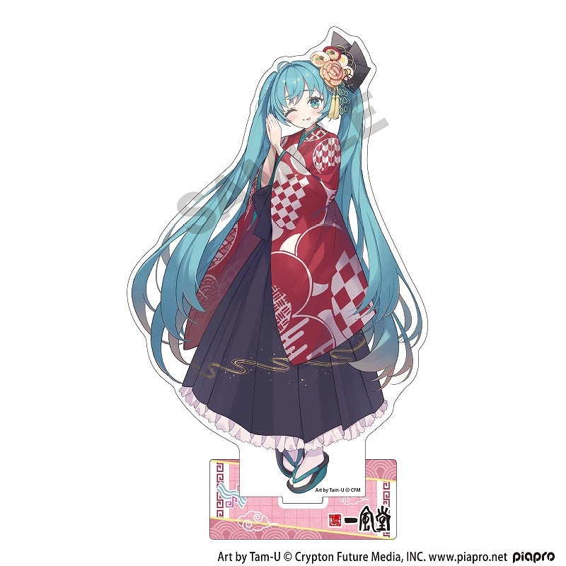 一風堂×初音ミク アクリルスタンド＿初音ミク/着物