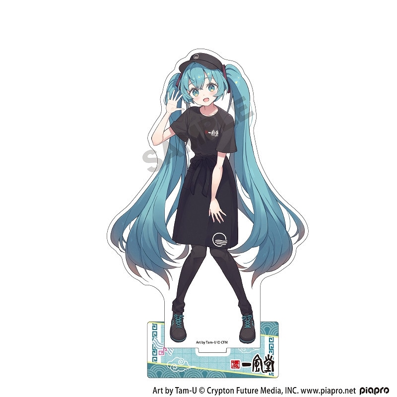 事後通販1月下旬より順次発送】一風堂×初音ミク アクリルスタンド＿