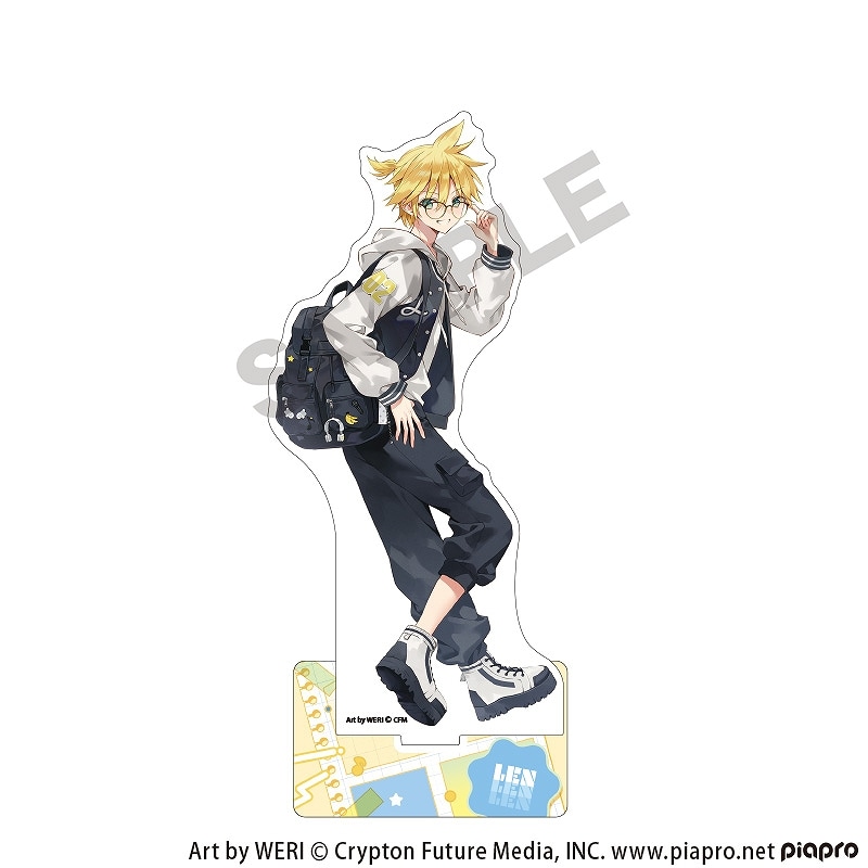 ピアプロキャラクターズ アクリルスタンド＿鏡音レン/メガネスタイル