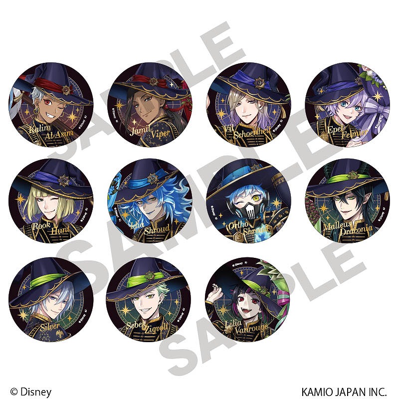 ツイステ　AGF 箔押し缶バッジ、アクスタ　フロイド 予約商品3月下旬発送】『ディズニー ツイステッドワンダーランド