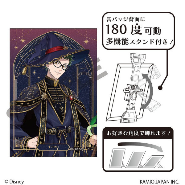 ツイステ　ブルーム　缶バッジ　シルバー　カード ツイステ ブルーム 缶バッジ シルバー カード ディズニー ツイステッド