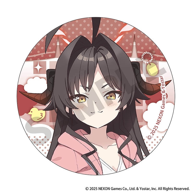 事後通販5月中旬頃より順次発送】ブルーアーカイブ 缶バッジ＿カスミ