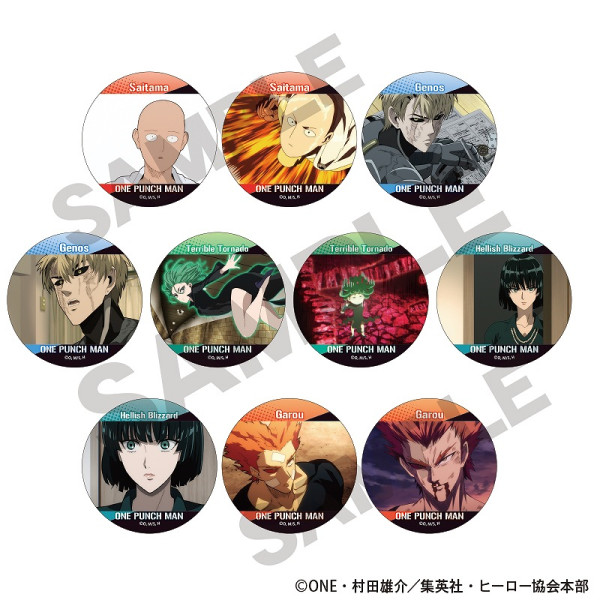 予約商品4月下旬発送】ワンパンマン アート缶バッジ＿地獄のフブキ