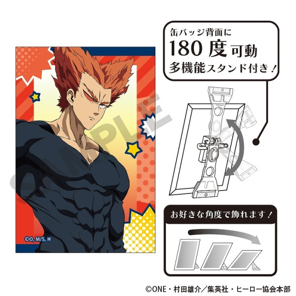 予約商品4月下旬発送】ワンパンマン アート缶バッジ＿戦慄のタツマキ