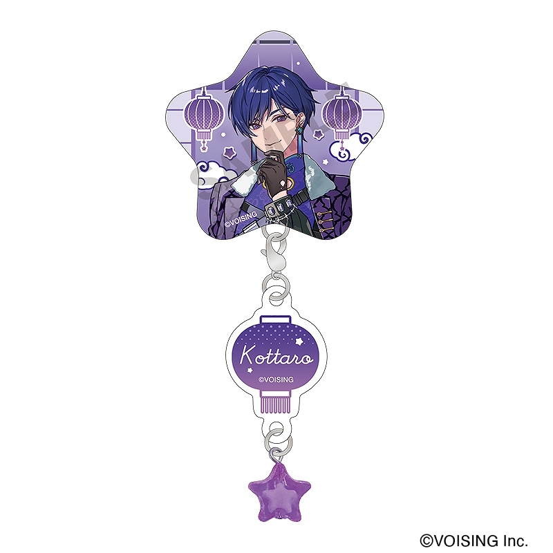 事後通販3月中旬より順次発送】すたぽら チャーム付き星型缶バッジ＿