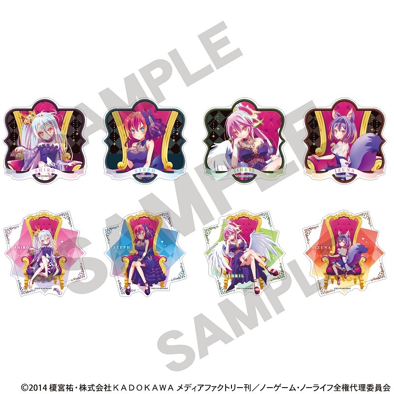 ノーゲームノーライフ　秋葉原イベント限定非売品コースター　シロ　ジブリール ノーゲーム・ノーライフ ☆イベント・通販限定☆トレーディング