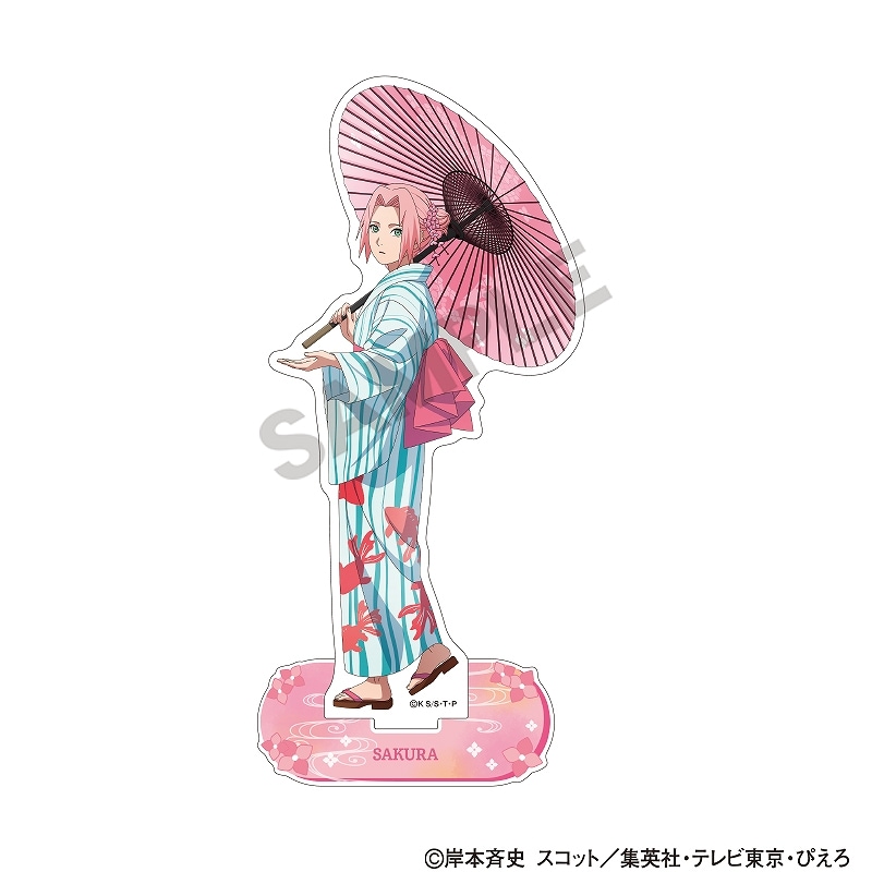 NARUTO ナルト　サスケ　サクラ　缶バッジ　アクスタ　紙類　まとめ売り NARUTO ジャンプショップ 切り絵 缶バッジ サスケ サクラ サラダ 3点