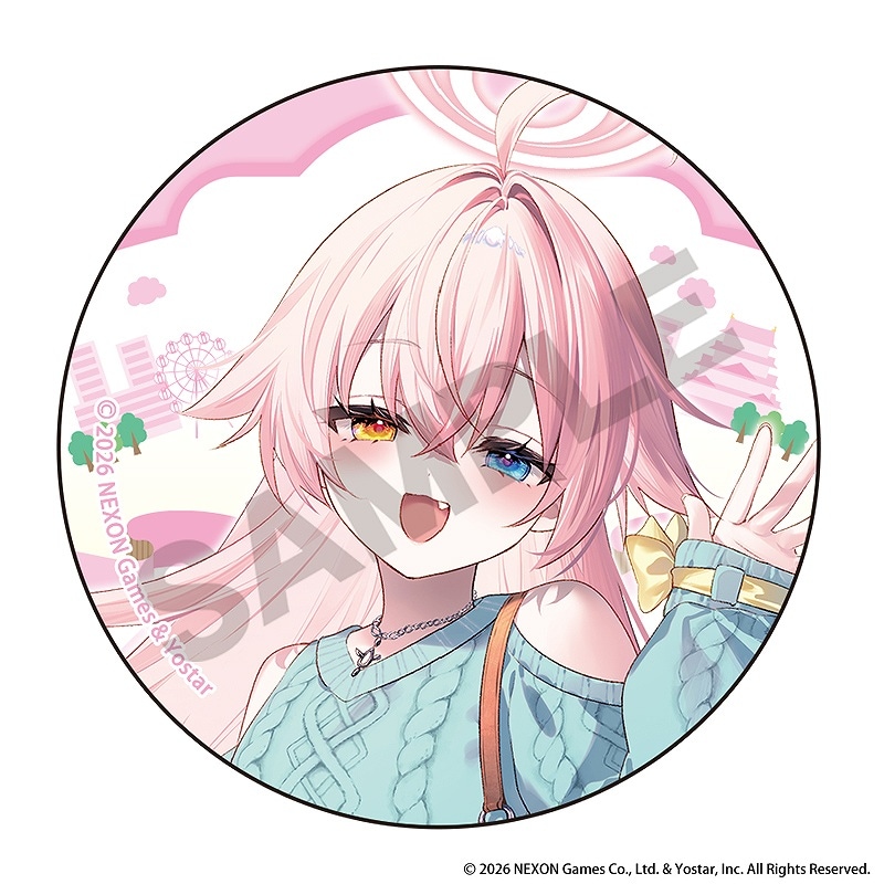 ブルーアーカイブ　ホシノ　缶バッジ　グリッター　カフェ　コラボ ☆購入特典有☆【事後通販10月中旬より順次発送】ブルーアーカイブ 缶