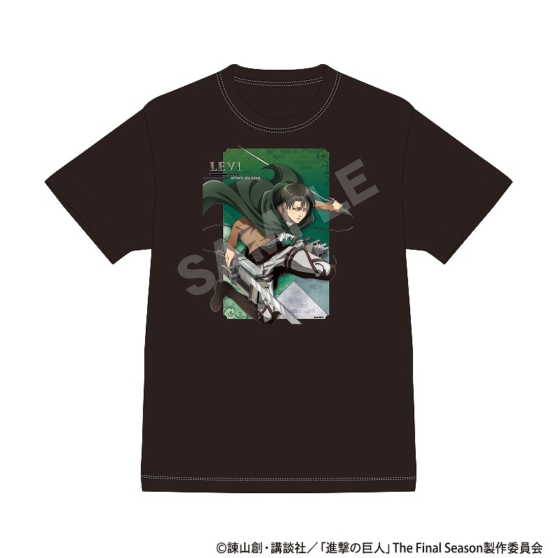 予約商品9月中旬発送】進撃の巨人 Tシャツ＿リヴァイ/アクション