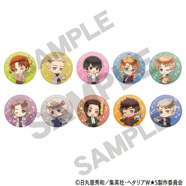 予約商品9月中旬発送】ヘタリア World☆Stars アート缶バッジ＿