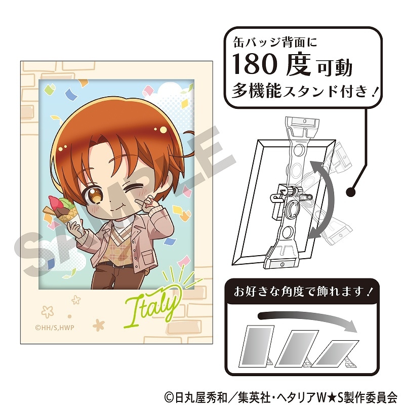予約商品9月中旬発送】ヘタリア World☆Stars アート缶バッジ＿