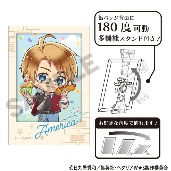予約商品9月中旬発送】ヘタリア World☆Stars アート缶バッジ＿