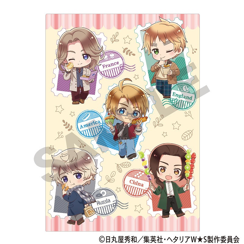 予約商品9月中旬発送】ヘタリア World☆Stars シングルクリアファイル