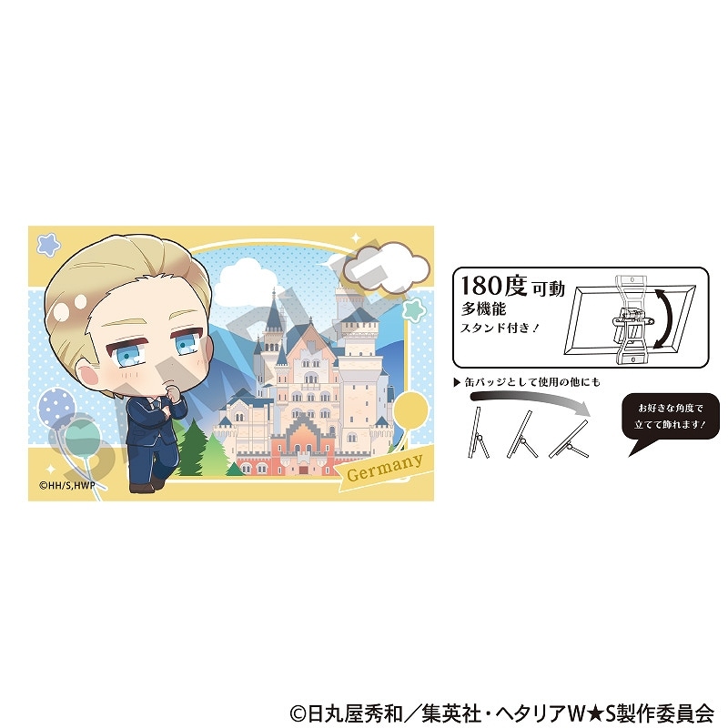 ヘタリア ミュージアムver. トレーディングチェンジング缶バッジ ドイツ 予約商品10月下旬発送】ヘタリア World☆Stars アート缶バッジ_