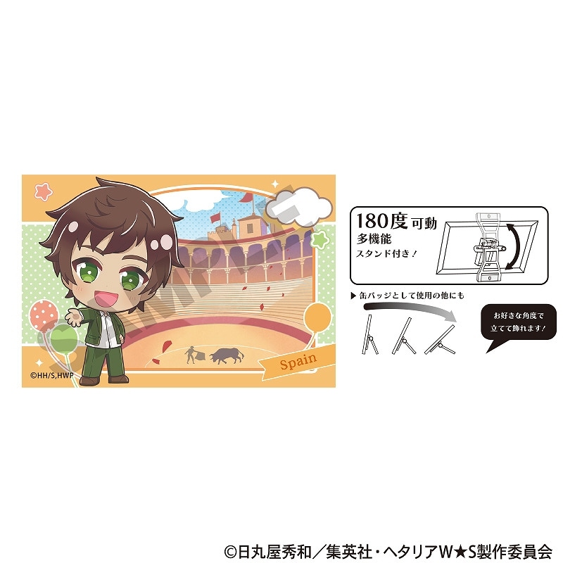 ヘタリア プロイセン スペイン 缶バッジ 予約商品10月下旬発送】ヘタリア World☆Stars アート缶バッジ_