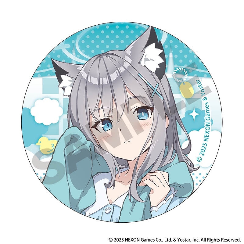 事後通販5月中旬頃より順次発送】ブルーアーカイブ 缶バッジ＿シロコ