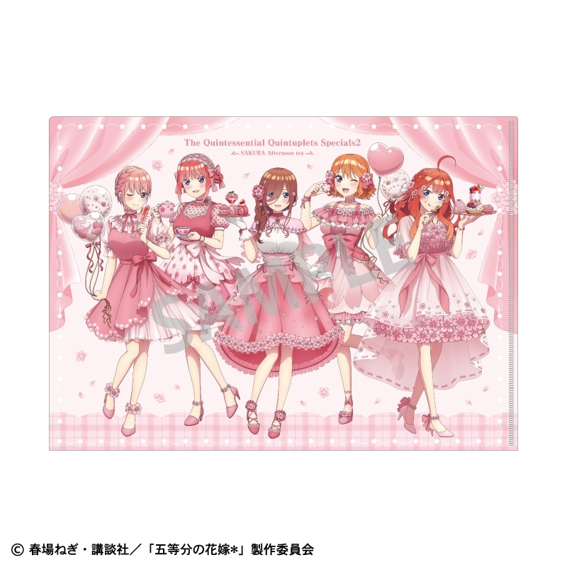 五等分の花嫁 五等分の花嫁展 クリアファイル 全種 五等分の花嫁* A4シングルクリアファイル_集合/桜