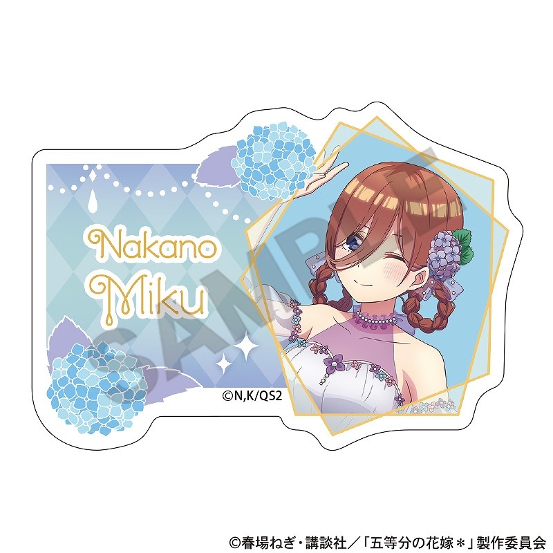 予約商品9月下旬発送】五等分の花嫁＊ アクリルネームバッジ＿