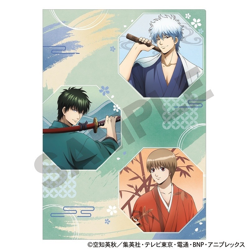 銀魂　クリアファイル/ポスター/雑誌切り抜き等セット 銀魂 銀時 神楽 新八 土方 沖田 高杉 クリアファイル ピンナップ