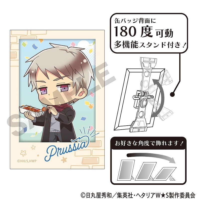 予約商品9月中旬発送】ヘタリア World☆Stars アート缶バッジ＿