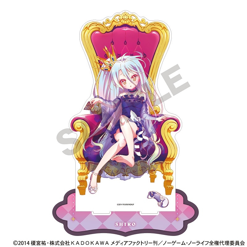 ノーゲーム・ノーライフ メガアクリルスタンド＿白/玉座