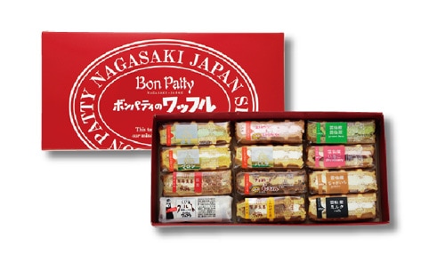 メイドイン長崎 ボンパティのワッフルおすすめ詰め合わせ12個入