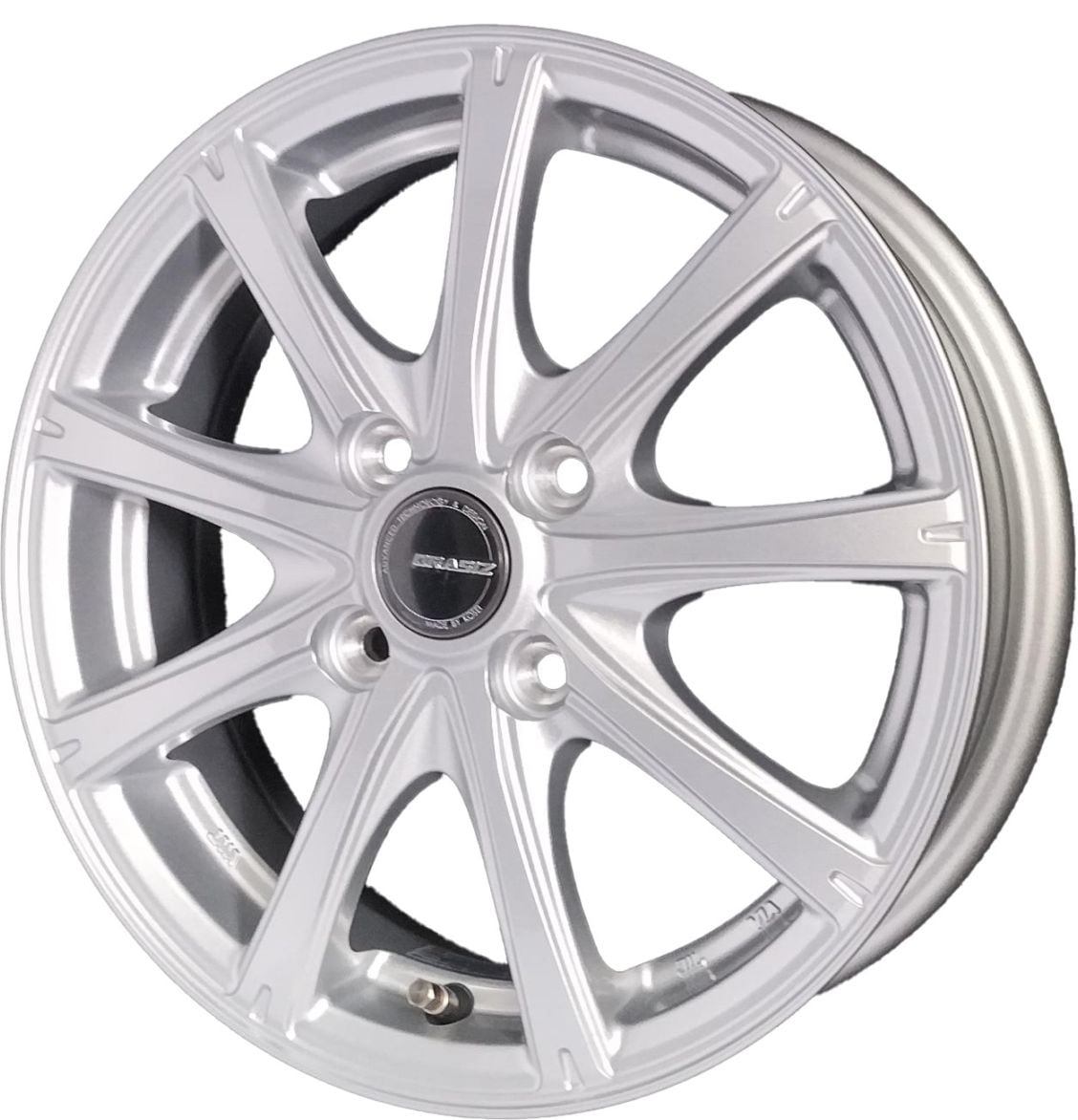 新品 ホイール 4本セット KOSEI QRASIZ VS9 コーセー クレイシズ VS9 ブライトシルバー 1445+45 4/100 14インチ 4.5J +45 ホール数：4 PCD：100