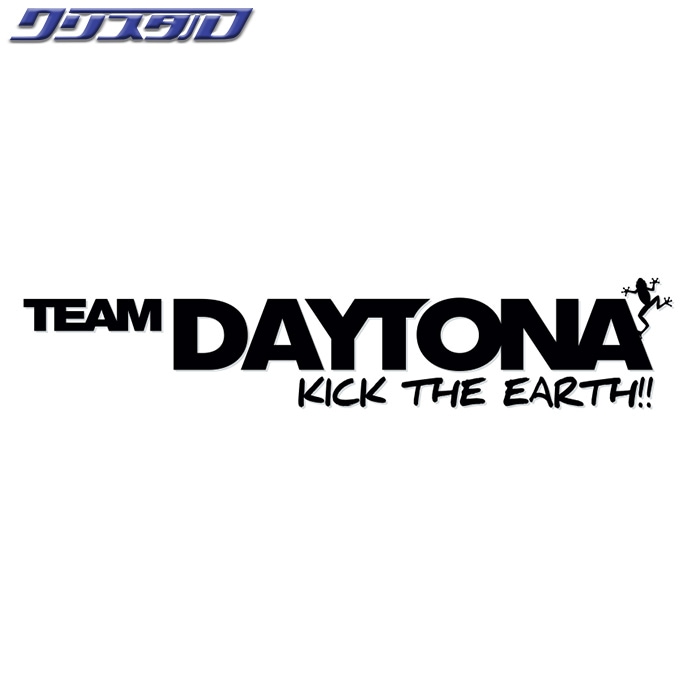 レイズ RAYS No.31 TEAM DAYTONA KICK THE EARTHステッカー ブラック 740402100000BK