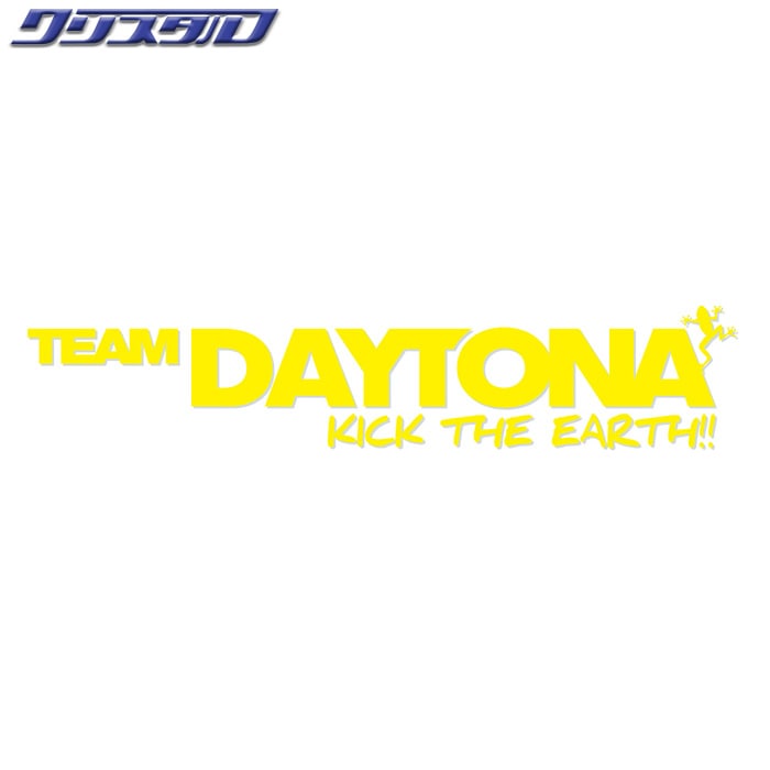 レイズ RAYS No.31 TEAM DAYTONA KICK THE EARTHステッカー イエロー 740402100000YL