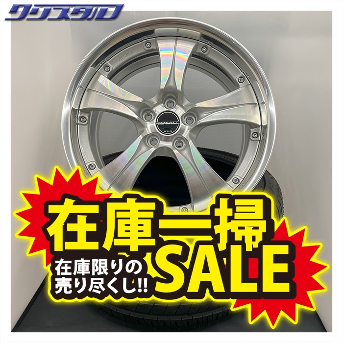 セール品！ WORK (ワーク) ターミスト TS-1 リローデッド 1980+48 5/114(A) 19インチ 8J +48 ホール数:5 PCD:114 ブラックカットクリア 特選輸入タイヤ 225/40R19 4本セット