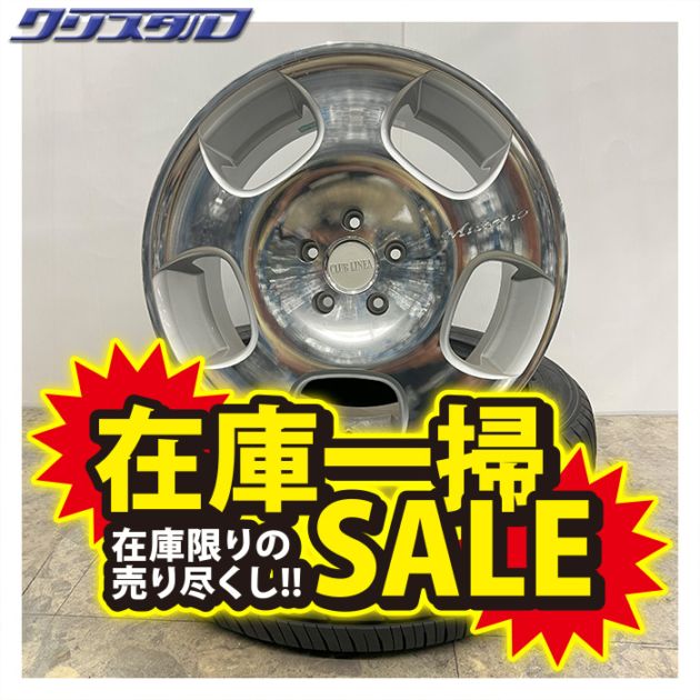 セール品！ CRIMSON (クリムソン) クラブリネア ミステリオ124 1880+30 1890+35 5/114 18インチ 8J 9J +43 ホール数:5 PCD:114 シルバーポリッシュ NITTO NT555G2 225/45R18 各2本計4本セット