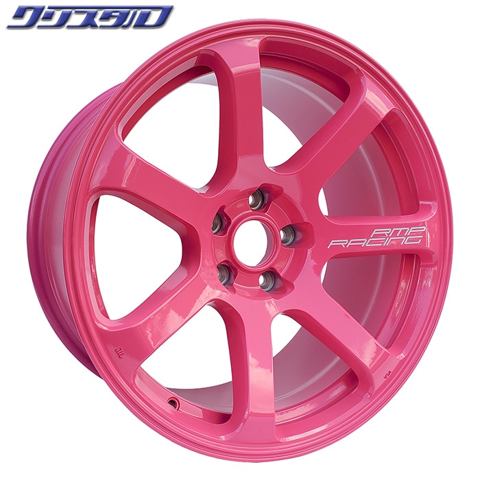 RMPレーシング R07 1895+12 5/114.3 18インチ 9.5J +12 ホール数:5 PCD:114.3 クリスタル限定 オリジナルカラー 特注ピンク 2本組