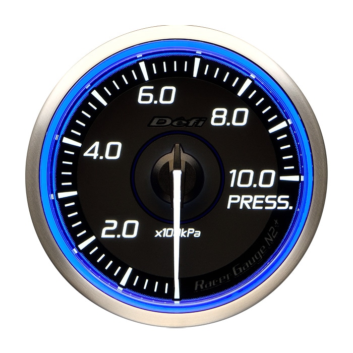 DEFI Racer Gauge N2 Plus Φ60mm 圧力計 DF19601 ブルーモデル (デフィ レーサーゲージエヌツープラス)