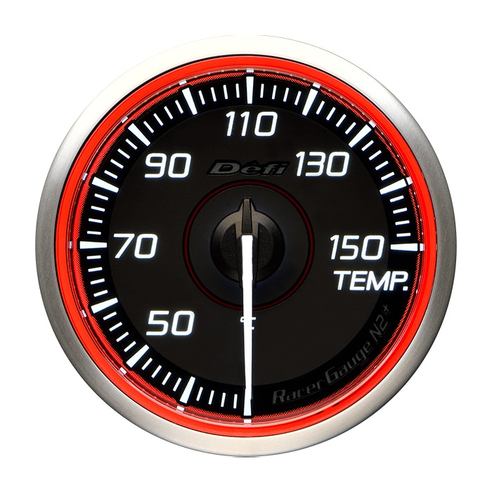 DEFI Racer Gauge N2 Plus Φ60mm 温度計 DF19702 レッドモデル (デフィ レーサーゲージエヌツープラス)