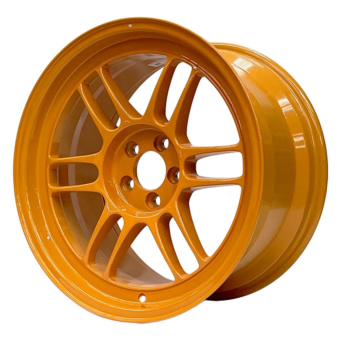 決算セール！エンケイ (ENKEI) Racing RPF1 SPECIAL EDITION 期間限定モデル 1790+35 5/100 17インチ 9J +35 ホール数:5 PCD:100 Papaya Yellow × Black Sticker 4本セット