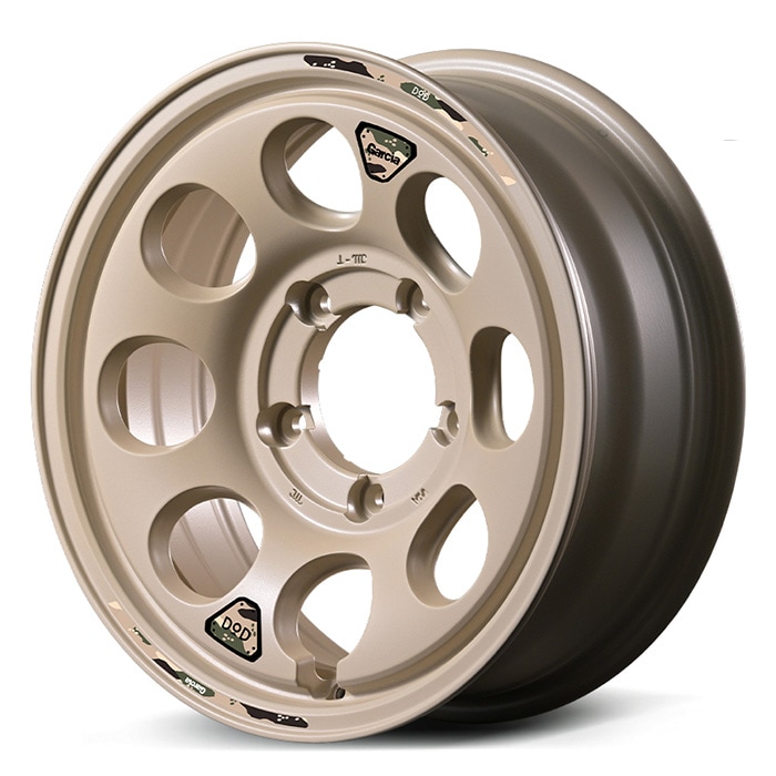 決算セール！MID WHEELS × DOD ウシャリン 1660-5 5/139 16インチ 6J -5 ホール数:5 PCD:139 セミグロスサンドベージュ 4本セット マルカサービス SSB