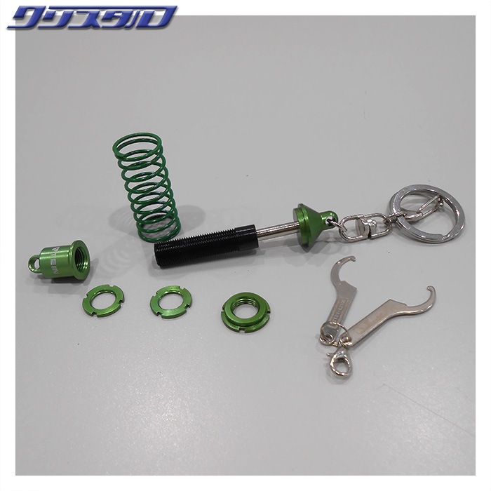 テイン TEIN ダンパーキーホルダー（緑/黒） TN016-008-GB | グッズ