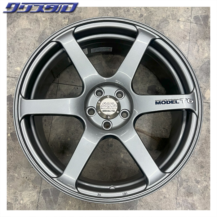 AVS T6 yokohama 18インチ　114.3 215/40 単品 社外 ホイール 1本 YOKOHAMA AVS MODEL T6 モデルT6 ☆ 8J