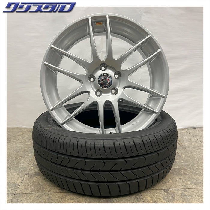 セール品！ ワーク ESPERIO (エスペリオ) 2 1975+40 5/114 19インチ 7.5J +40 ホール数:5 PCD:114 バーニングシルバー トーヨー CL1 SUV 225/55R19 4本セット