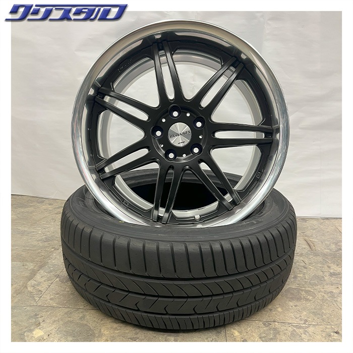 セール品! WORK (ワーク) VARIANZA (ヴァリアンツァ) T1S 1975+48 1985+45 5/114 19インチ 7.5J 8.5J +48 +45 ホール数:5 PCD:114 マットディープブラック NITTO NT555G2 215/35R19 各2本計4本セット