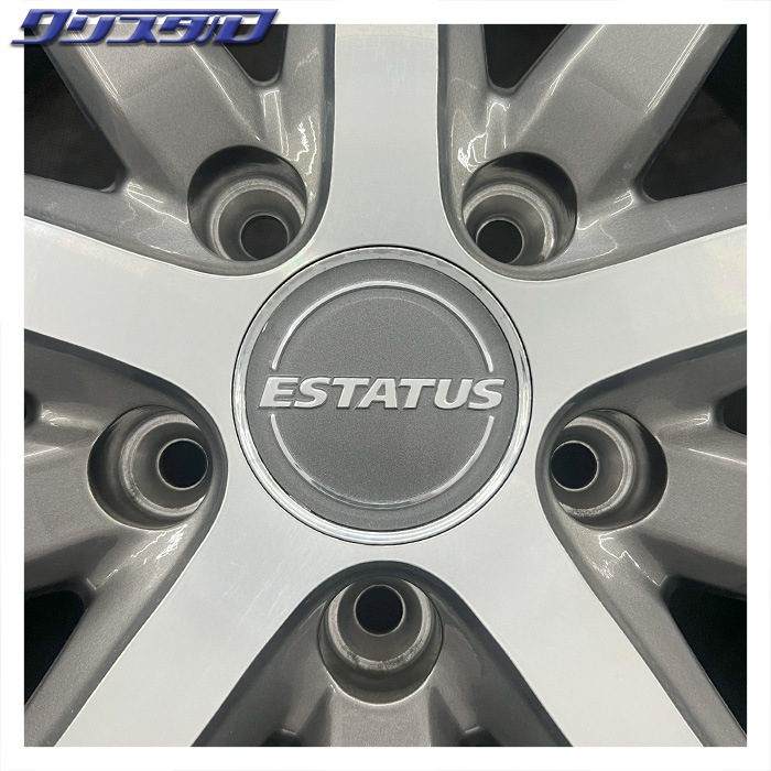セール品！G-CORPORATION ESTATUS Style-ST65(エステイタス スタイル) 1875+53 5/114 18インチ 7.5J +53 ホール数:5 PCD:114 ガンメタリックポリッシュ トーヨー トランパス mp7 215/45R18 4本セット