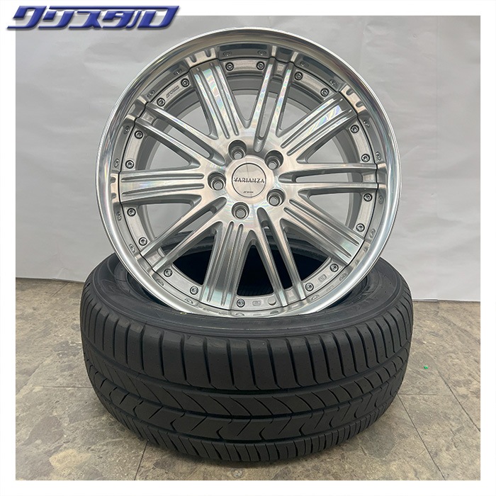 セール品！ WORK (ワーク)  VARIANZA (ヴァリアンツァ) F2S 1980+43 1990+38 5/114 19インチ 8J 9J +43 +38 ホール数:5 PCD:114 カットクリア 特選輸入タイヤ 225/40R19 各2本計4本セット