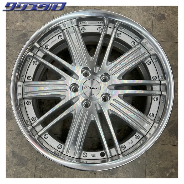 セール品！ WORK (ワーク)  VARIANZA (ヴァリアンツァ) F2S 1980+43 1990+38 5/114 19インチ 8J 9J +43 +38 ホール数:5 PCD:114 カットクリア 特選輸入タイヤ 225/40R19 各2本計4本セット