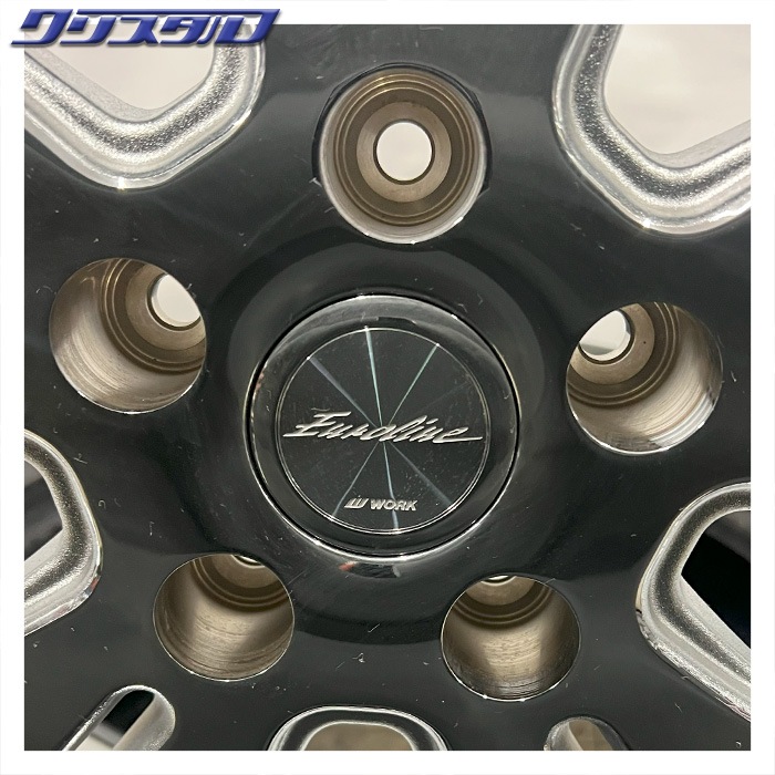 セール品! WORK(ワーク) EUROLINE (ユーロライン) N2 1980+45 1990+45 5/114 19インチ 8J 9J +45 ホール数:5 PCD:114 クロームメッキ NITTO NT555G2 225/40R19 各2本計4本セット