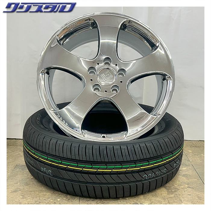 18インチ クローム仕上げ ホイール セール品！ WORK LS305モノ 1875+48 5/114 18インチ 7.5J +48