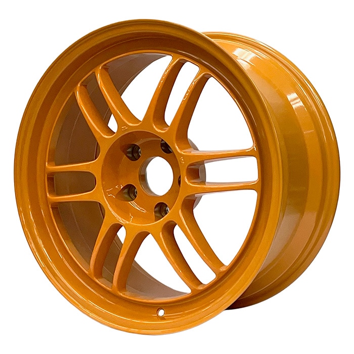 エンケイ (ENKEI) Racing RPF1 SPECIAL EDITION 期間限定モデル 1885+30 5/114 18インチ 8.5J +30 ホール数:5 PCD:114 Papaya Yellow × Black Sticker 4本セット