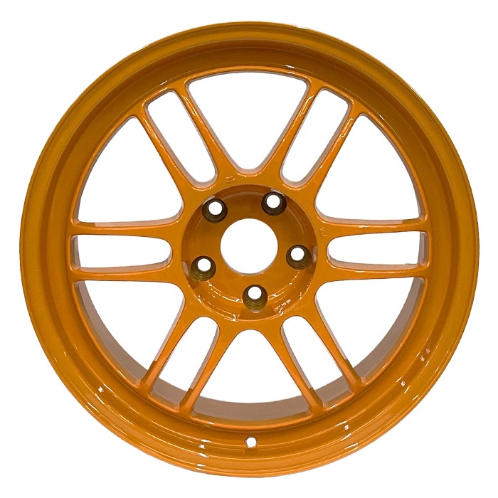 エンケイ (ENKEI) Racing RPF1 SPECIAL EDITION 期間限定モデル 1885+30 5/114 18インチ 8.5J +30 ホール数:5 PCD:114 Papaya Yellow × Black Sticker 4本セット