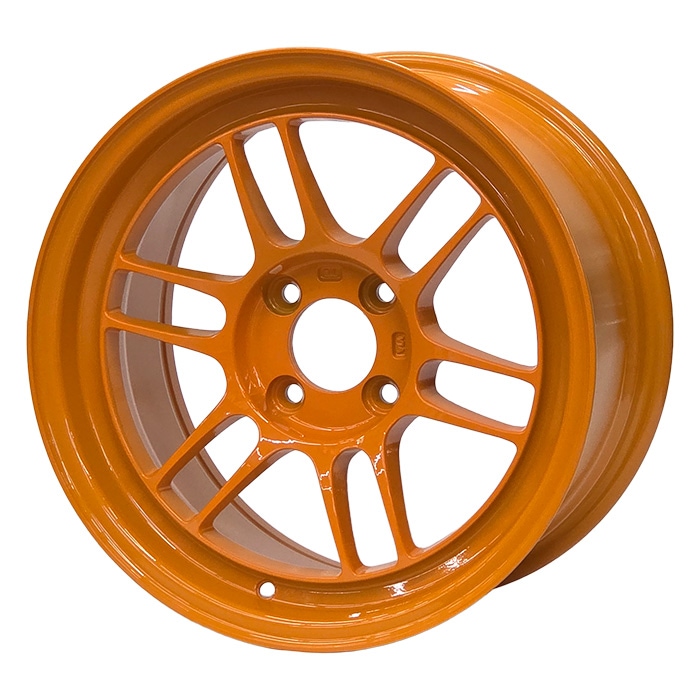 エンケイ (ENKEI) Racing RPF1 RS SPECIAL EDITION 期間限定モデル 1580+28 4/100 15インチ 8J +28 ホール数:5 PCD:100 Papaya Yellow × Black Sticker 4本セット