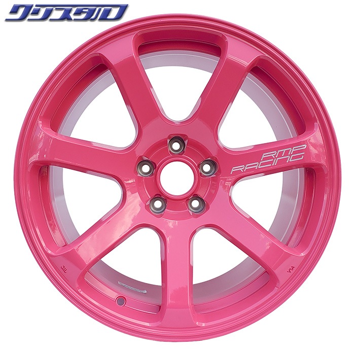 RMPレーシング R07 1895+12 5/114.3 18インチ 9.5J +12 ホール数:5 PCD:114.3 クリスタル限定 オリジナルカラー 特注ピンク 2本組